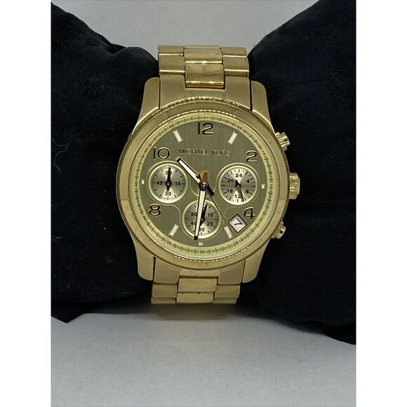 Michael Kors Runway MK5055 Womens Stainless Steel Analog Dial Quartz Watch MP843 - Picture 1 of 12